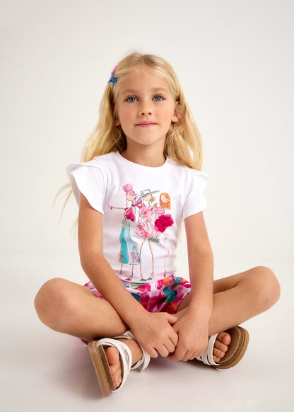 Camiseta Print Fashion 3D Magenta