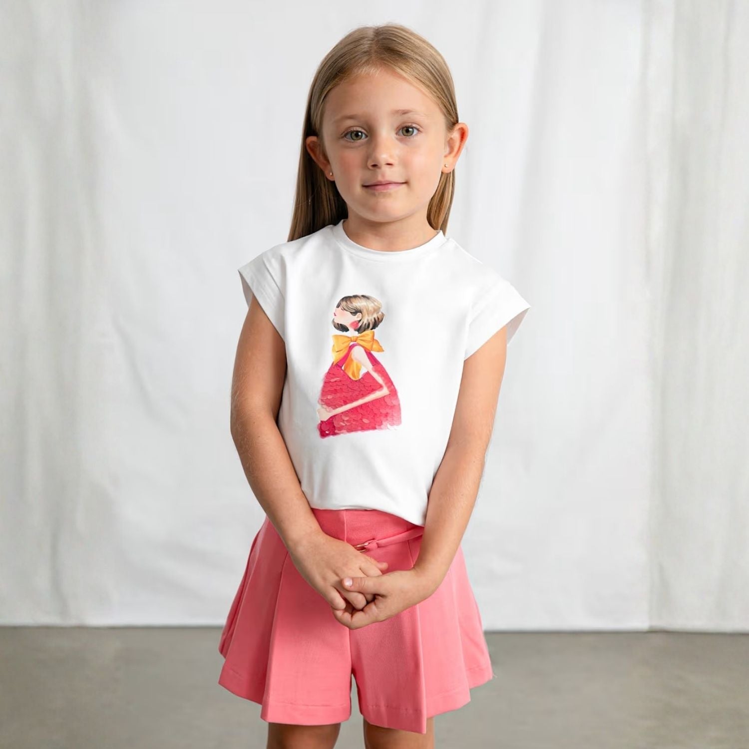 Camiseta Fashion Icon Lentejuelas Blanca