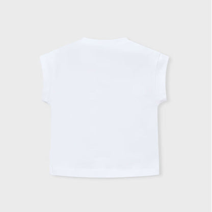Camiseta Fashion Icon Lentejuelas Blanca