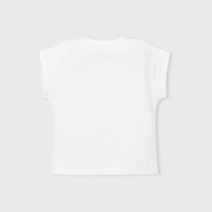 Camiseta Fashion Icon Lentejuelas Porcelana