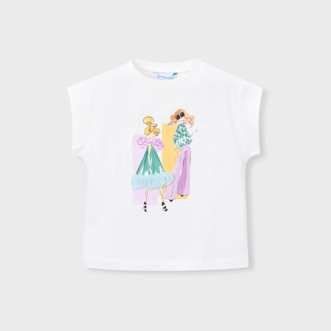 Camiseta Fashion Icon Lentejuelas Crudo Malva