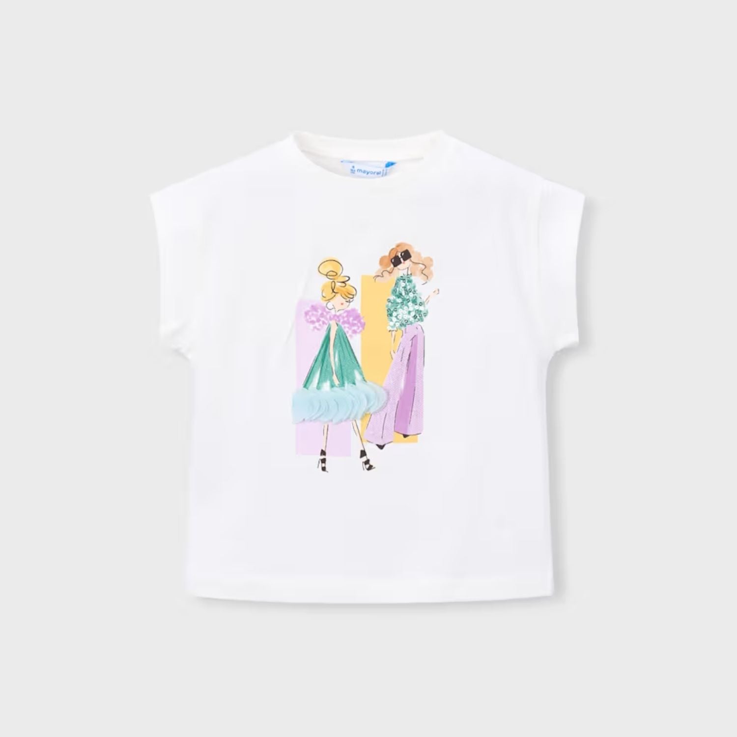 Camiseta Fashion Icon Lentejuelas Crudo Malva