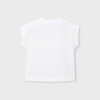 Camiseta Fashion Icon Lentejuelas Crudo Malva