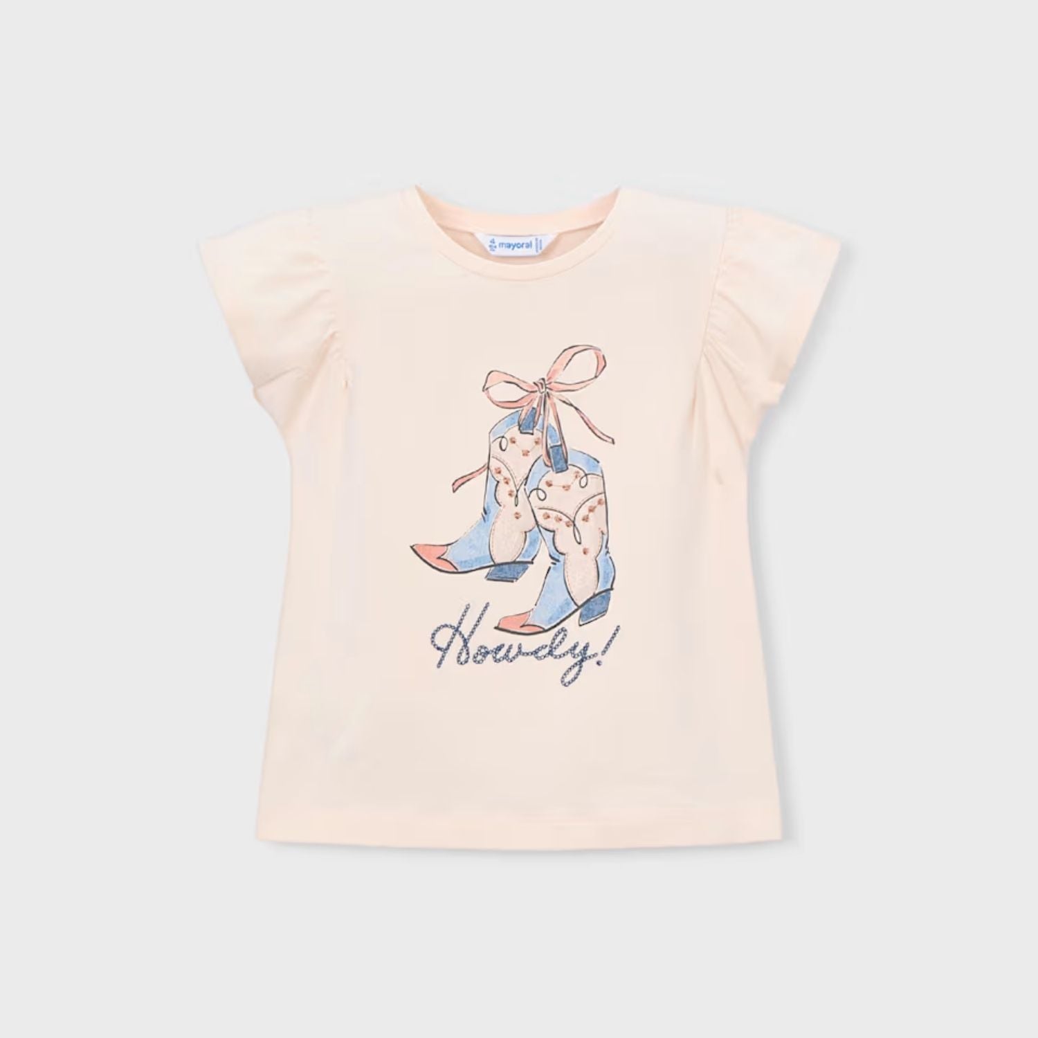 Camiseta Cowboy Girl Lazo Salmón