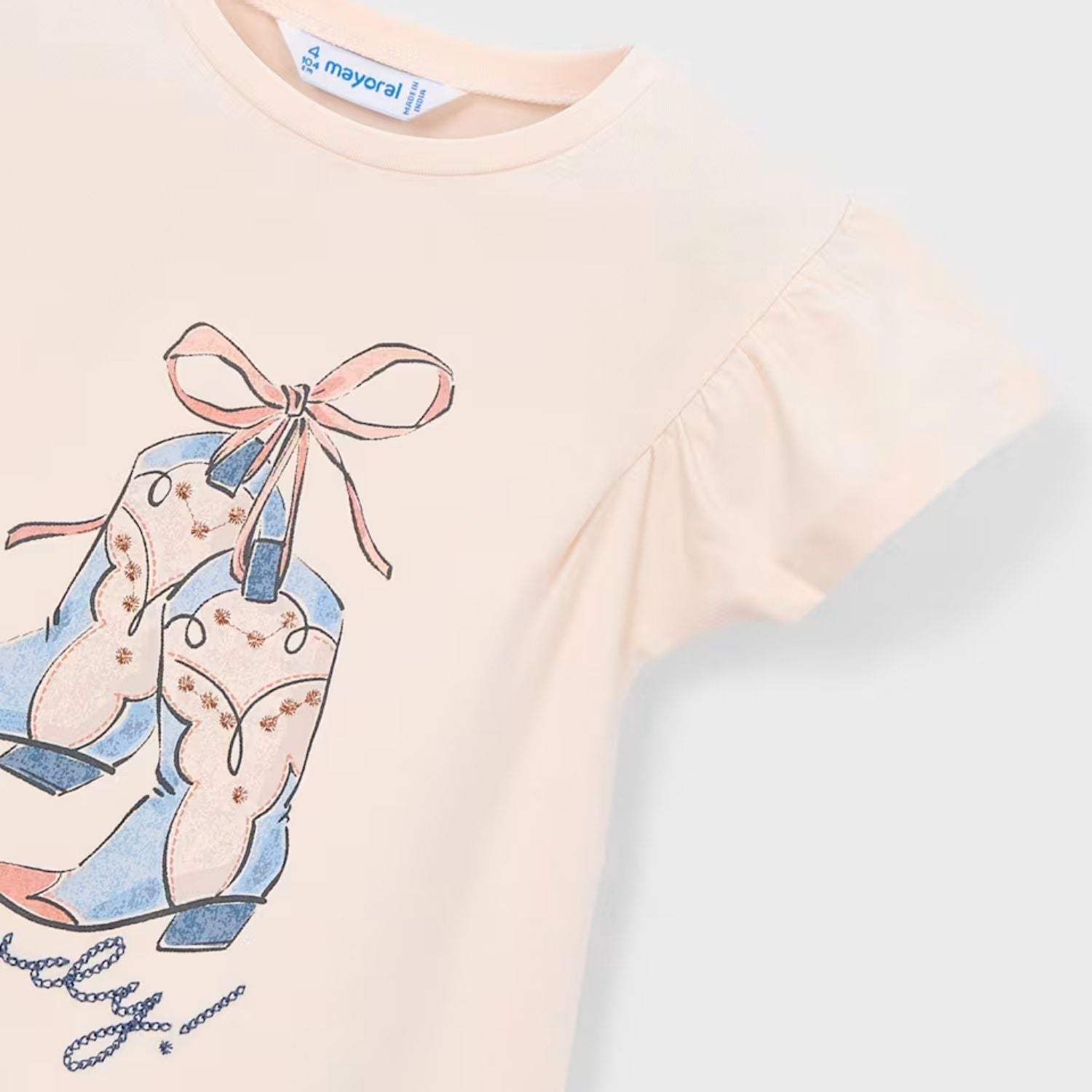 Camiseta Cowboy Girl Lazo Salmón