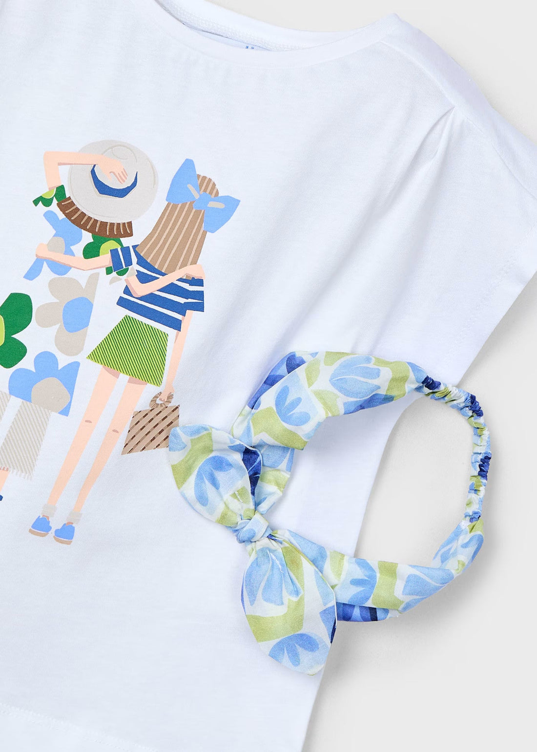 Camiseta Algodón Diadema Spring Añil