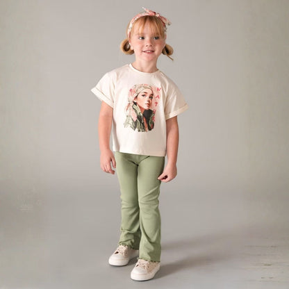 Camiseta Floral Art Garbanzo