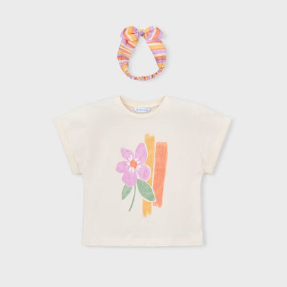 Camiseta Nature Girl Banda Marfil