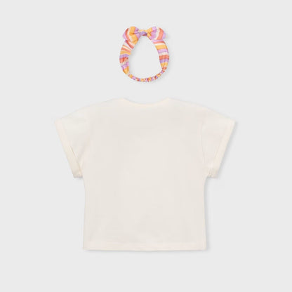 Camiseta Nature Girl Banda Marfil