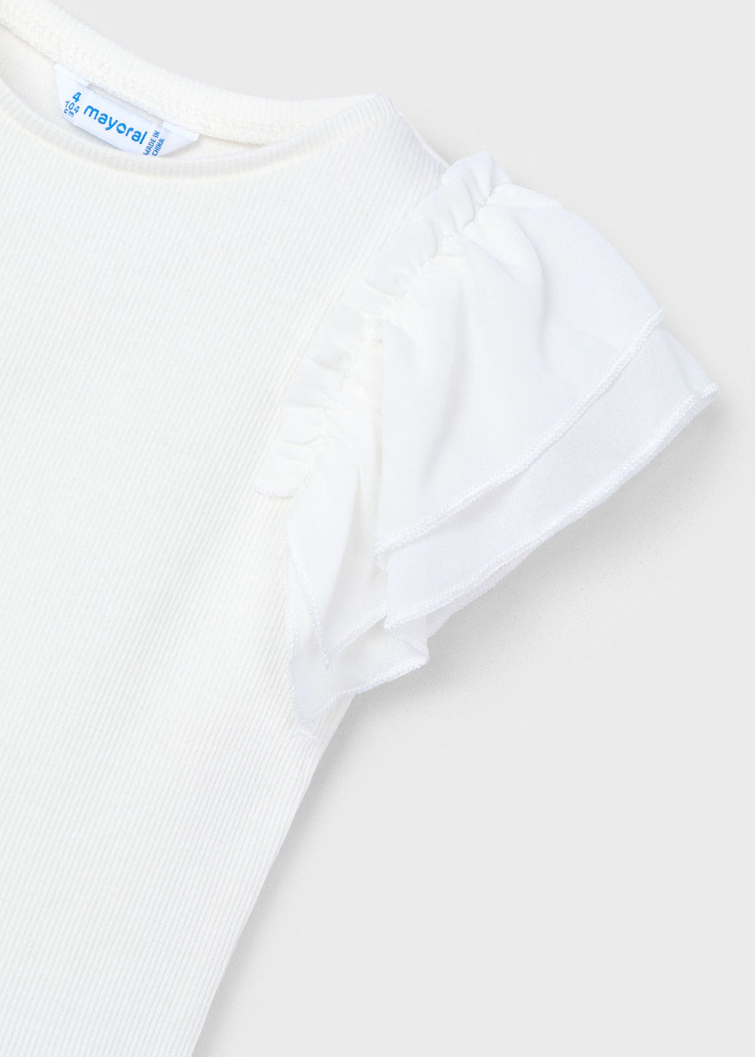 Camiseta Volantes Crudo