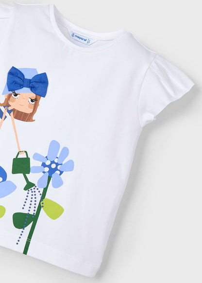 Camiseta Ilustración Spring Añil