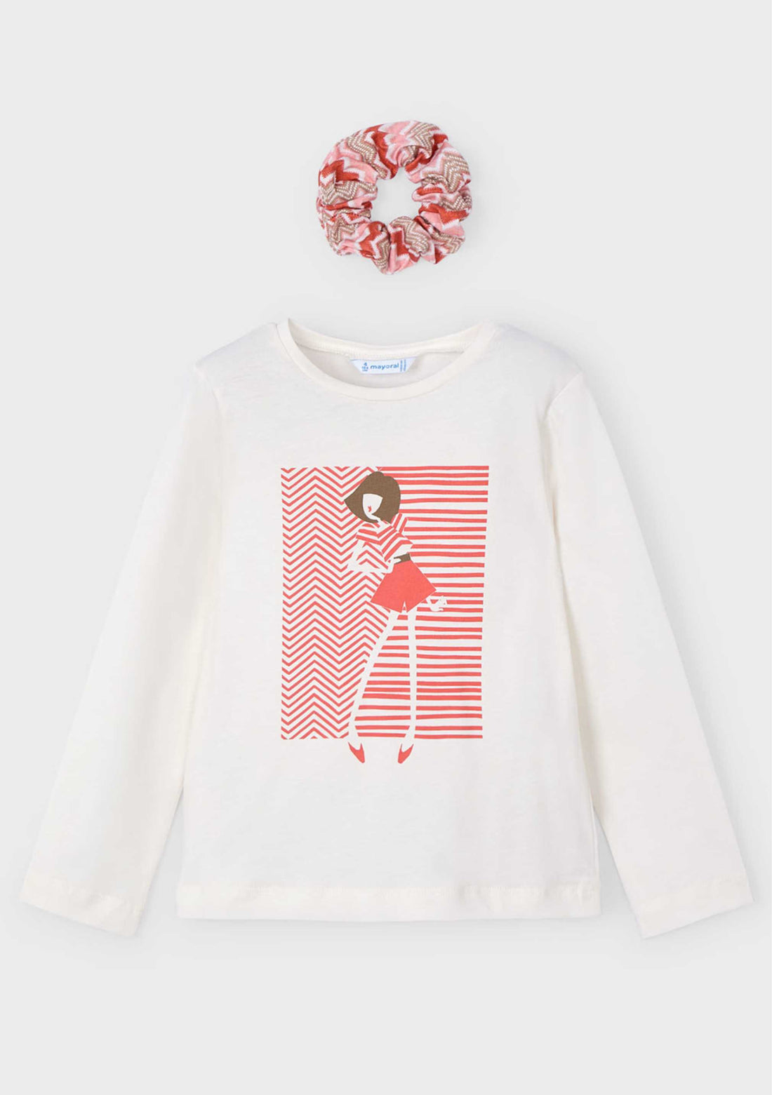 Camiseta Algodón Colero Salmón