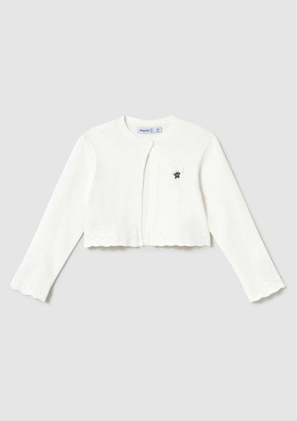 Cardigan Tricot Básica Crudo