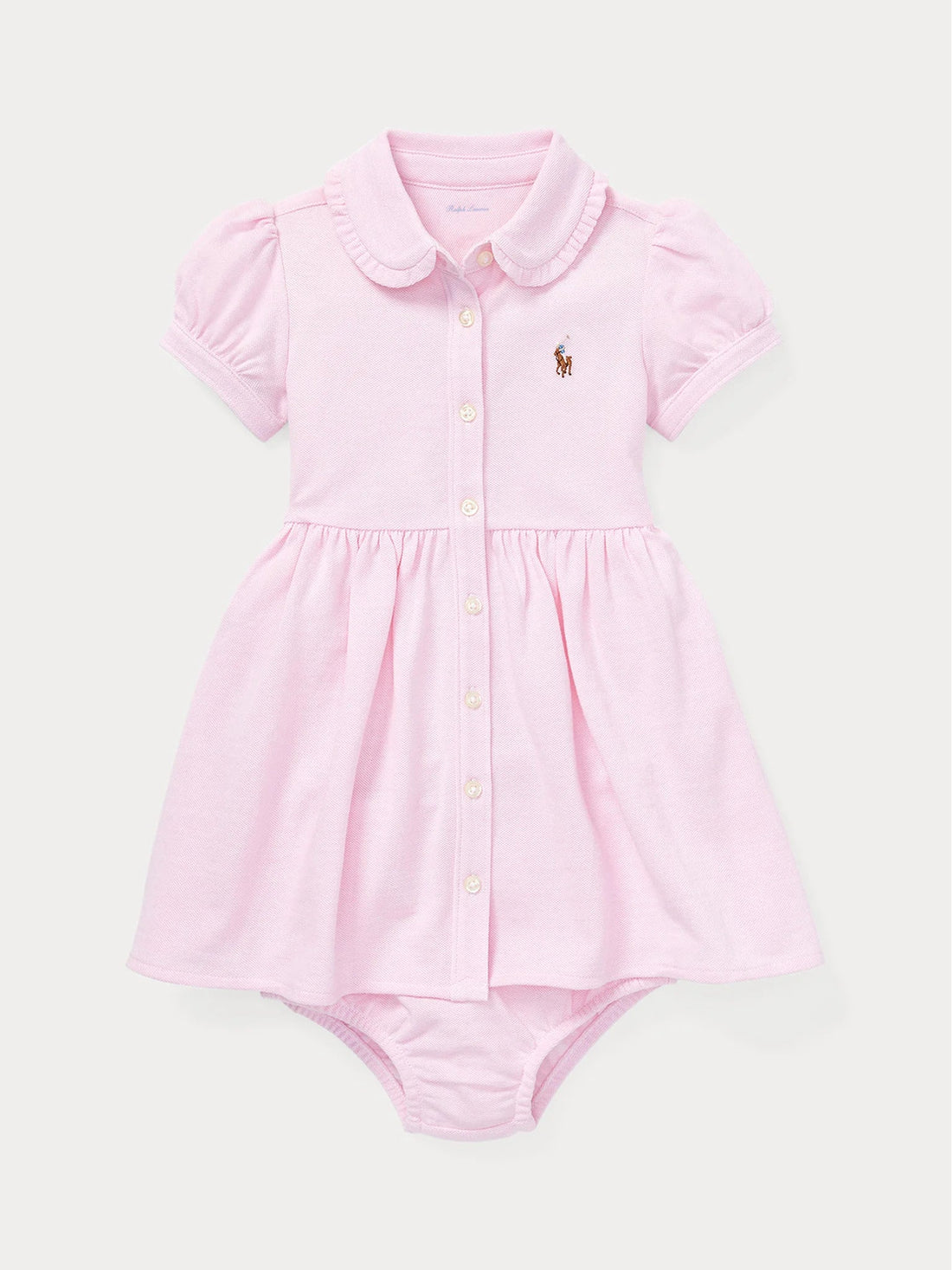 Vestido Oxford Rosa Claro Bloomer
