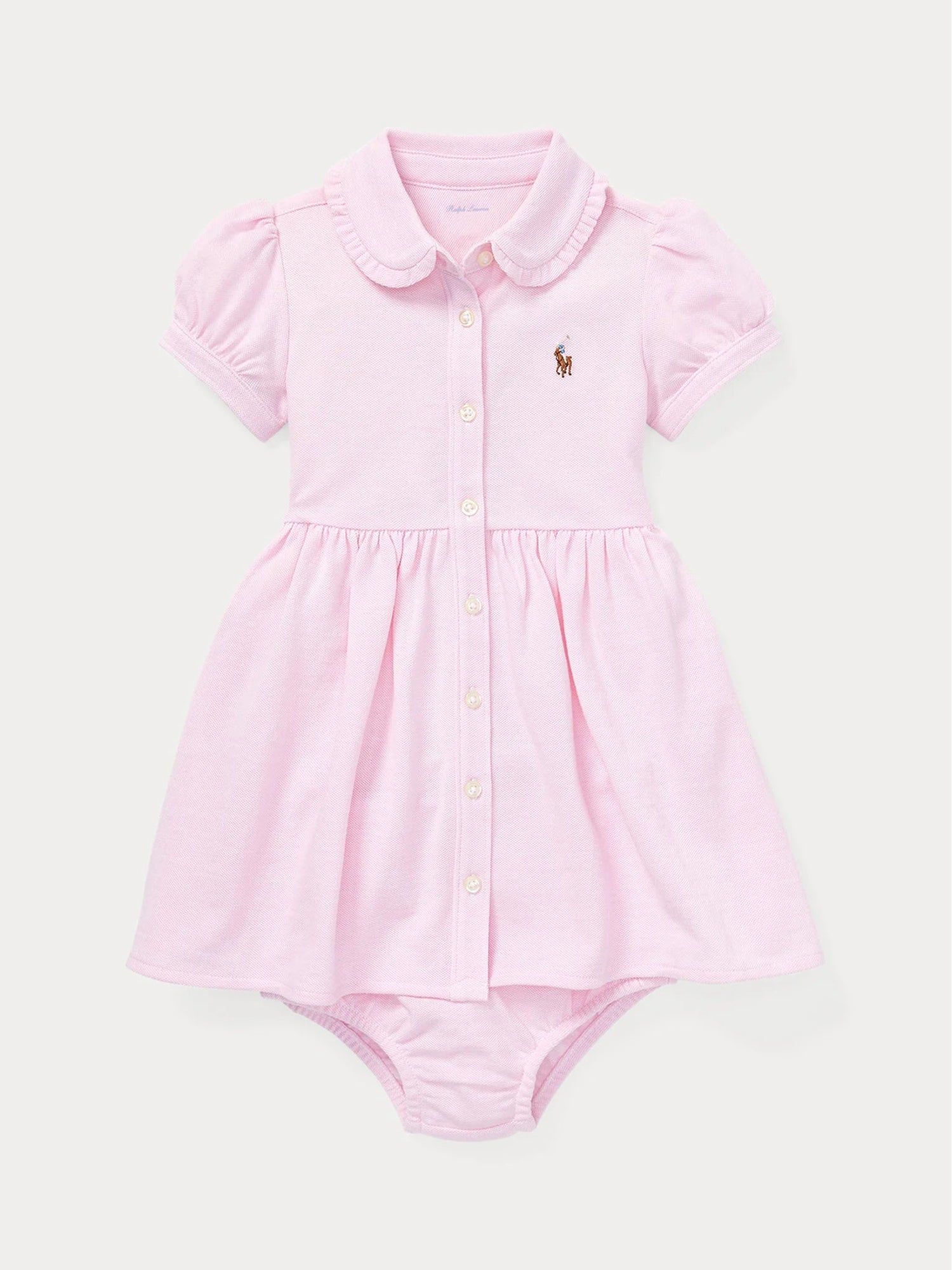 Vestido Oxford Rosa Claro Bloomer