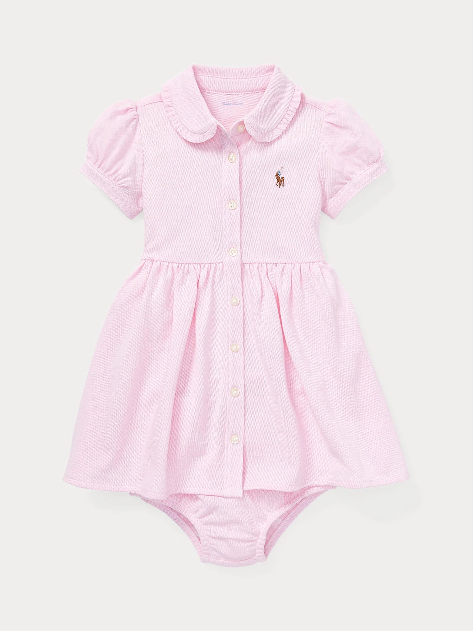 Vestido Oxford Rosa Claro Bloomer
