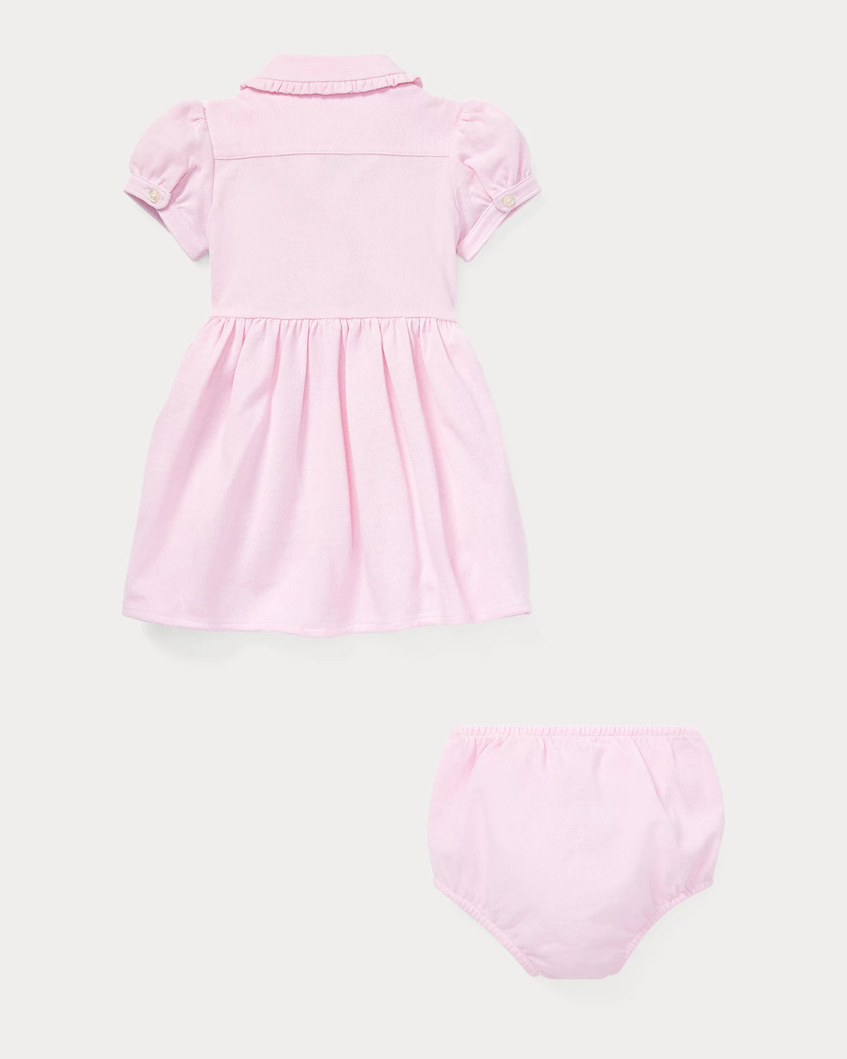 Vestido Oxford Rosa Caramelo Bebé