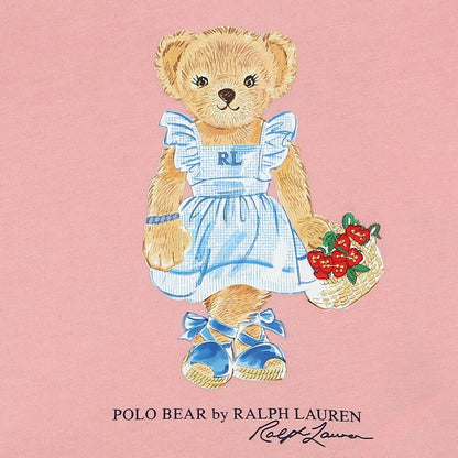 Camiseta Polo Bear Rosado Manga Corta Bebé