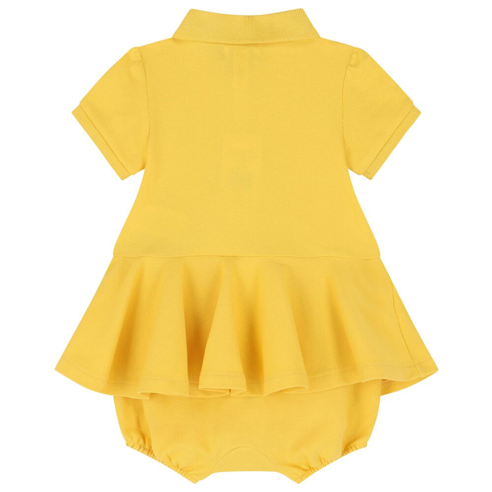 Enterizo Amarillo Peplum Bebé Niña