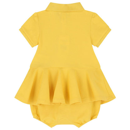 Enterizo Amarillo Peplum Bebé Niña