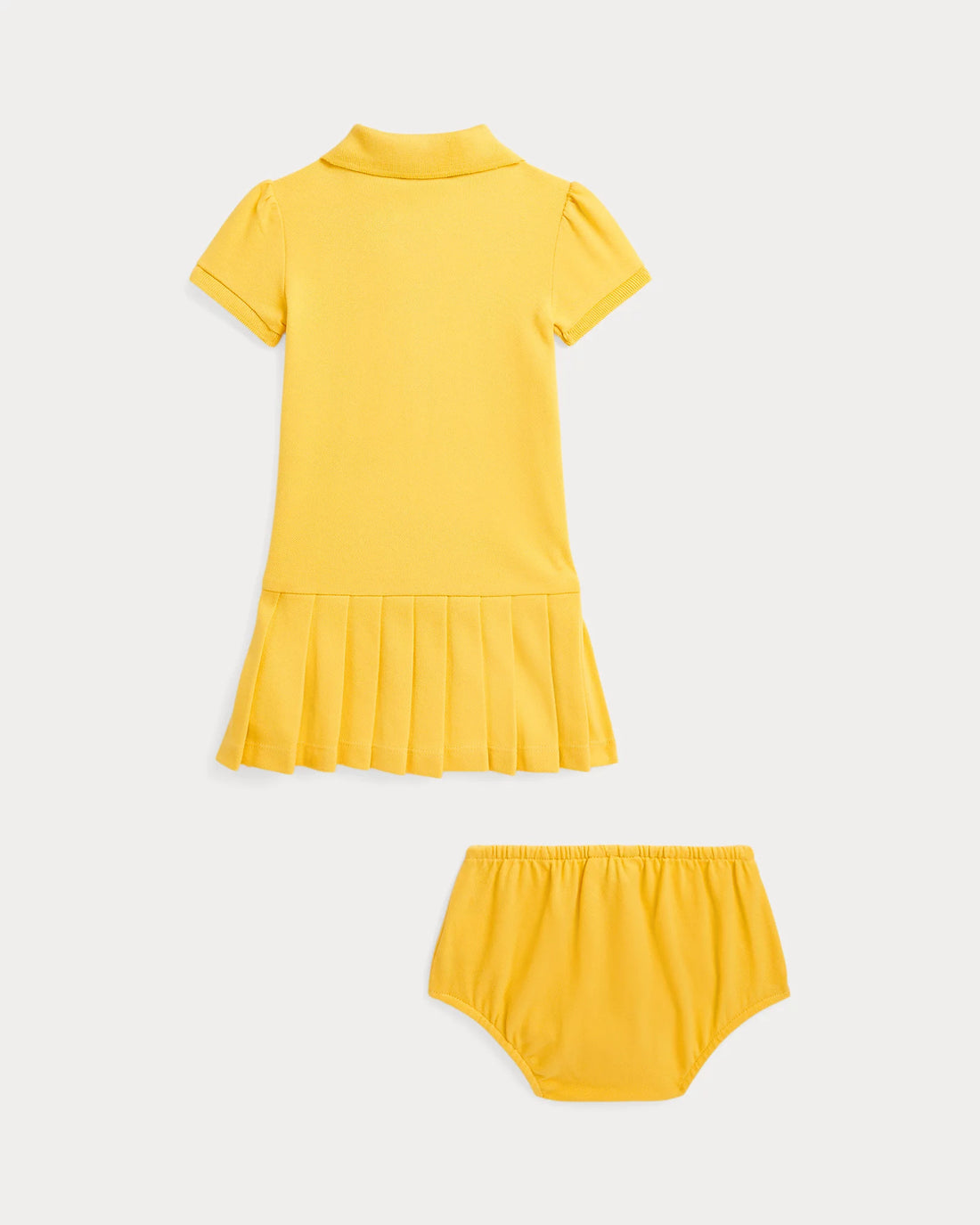 Vestido Piqué Amarillo Polo Bebé