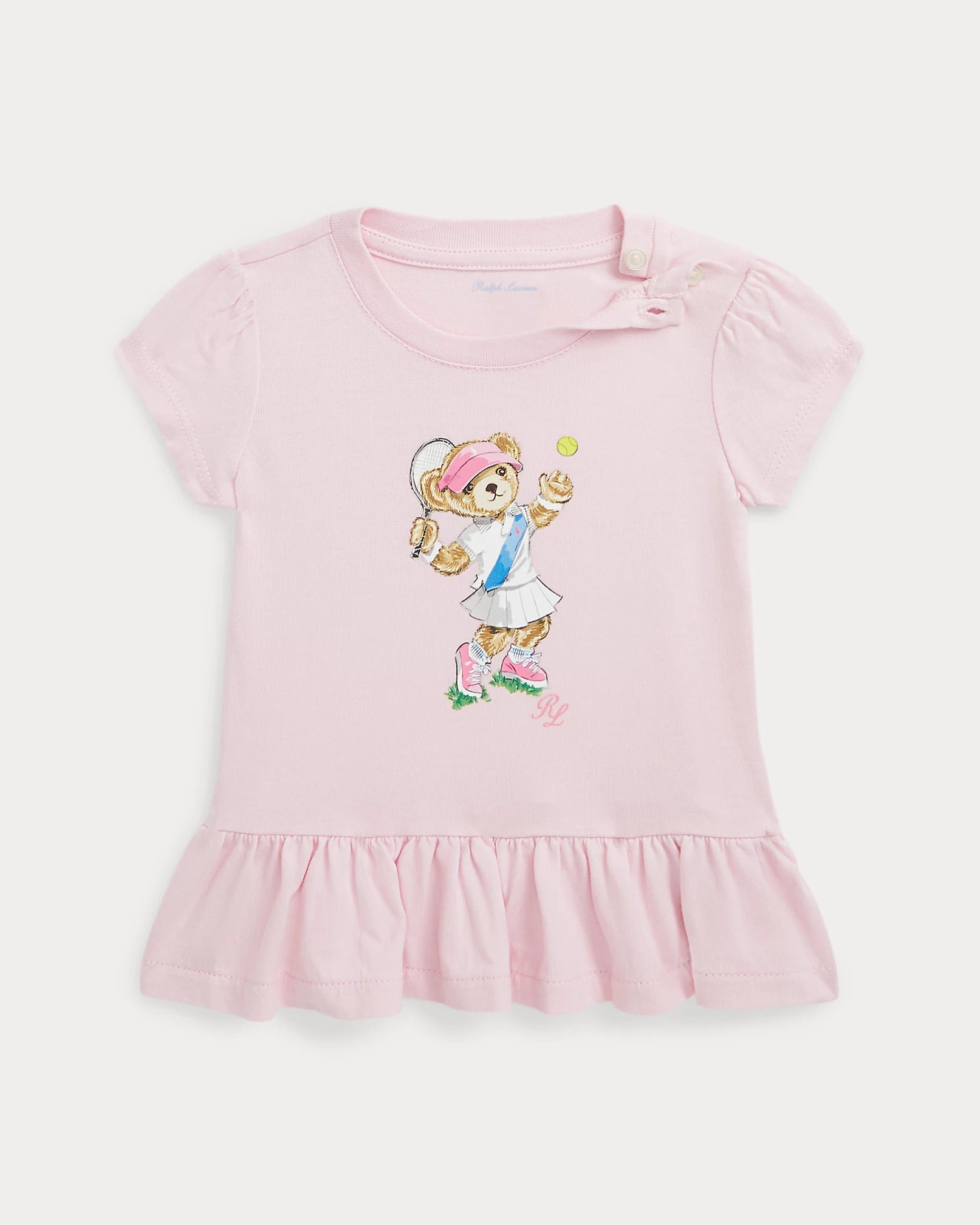 Camiseta Polo Bear Rosa Bebé