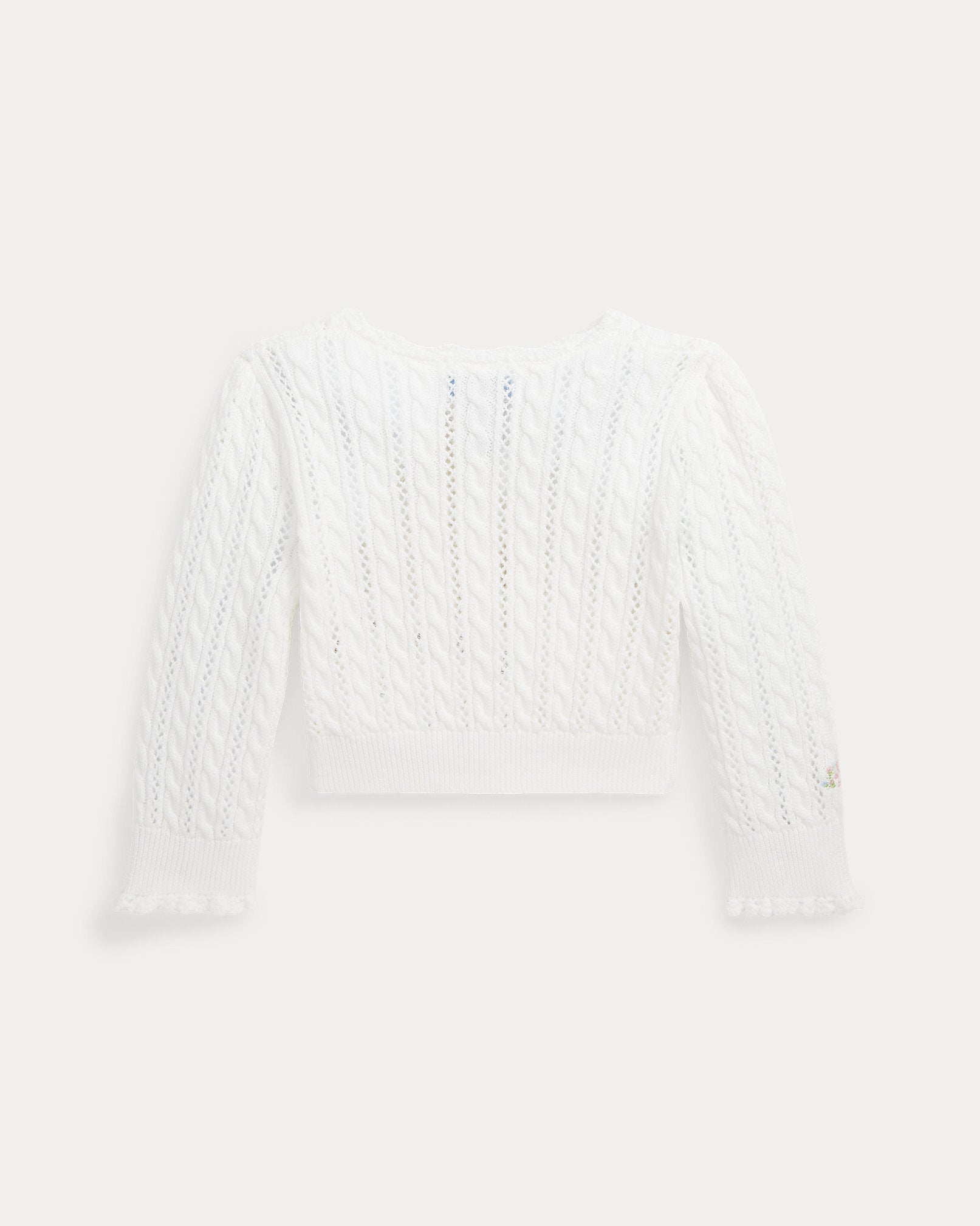 Cardigan Pointelle Blanco Bebé