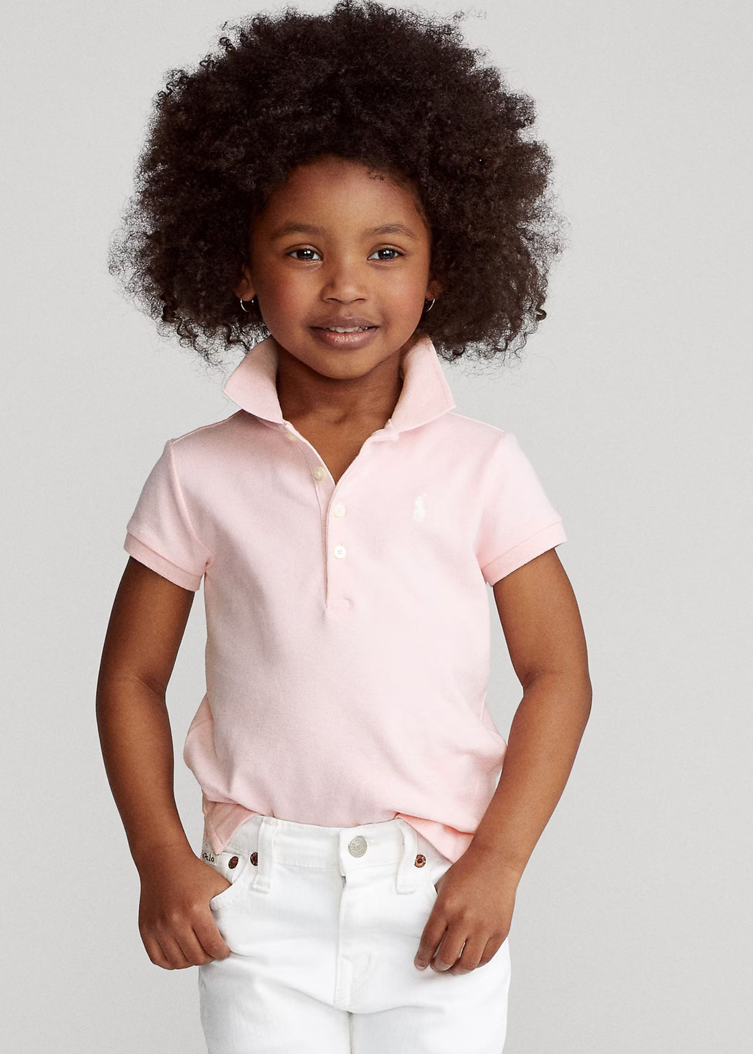 Polo Rosa Pálido Algodón