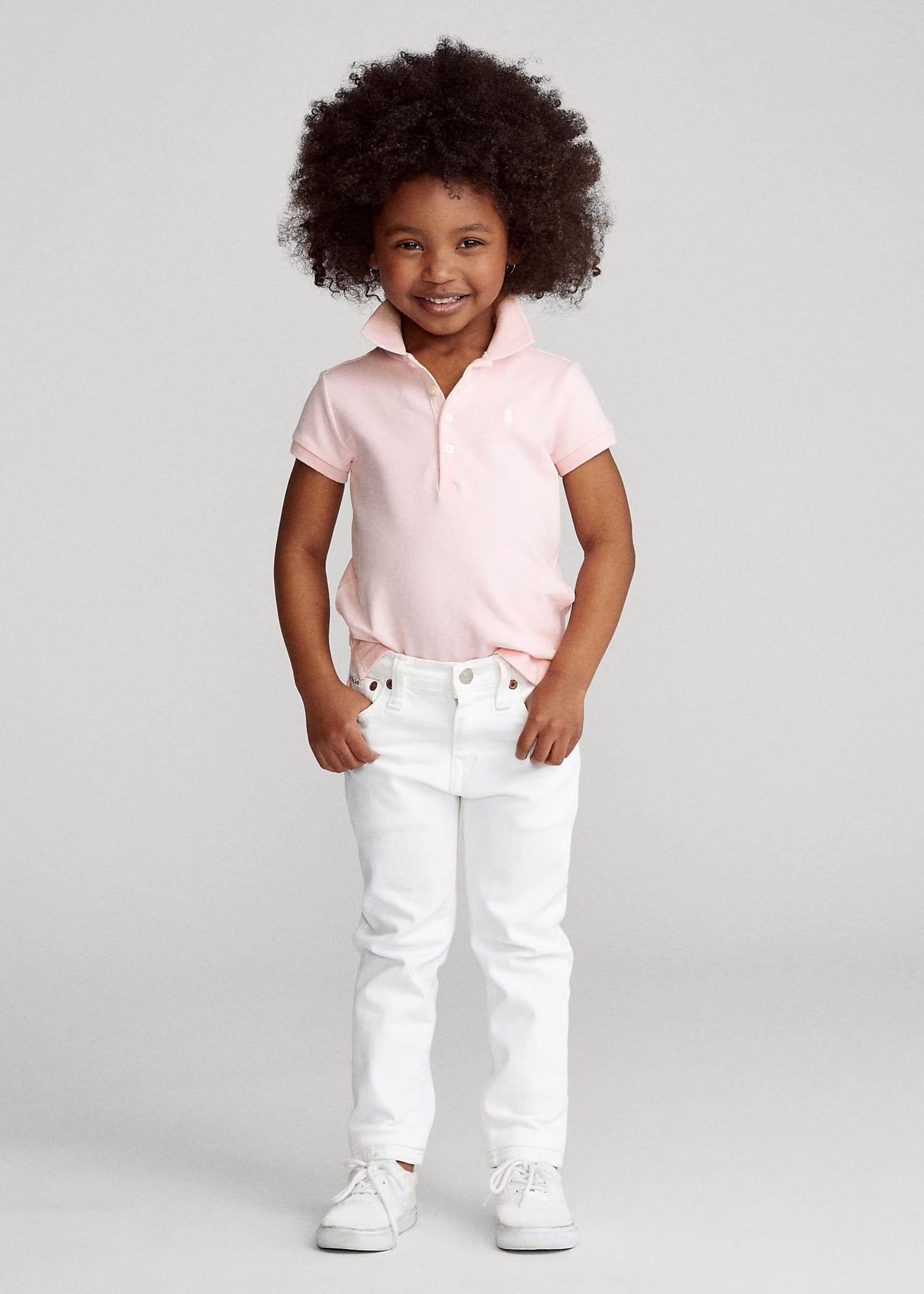Polo Rosa Pálido Algodón