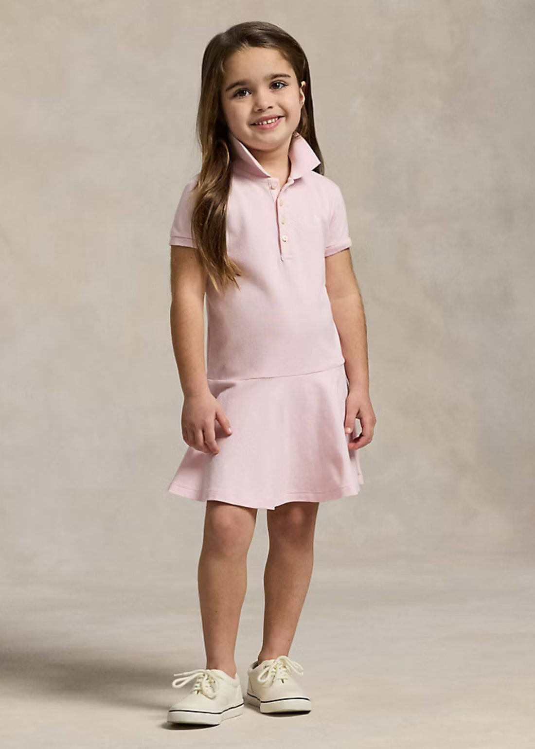 Vestido Tipo Polo Rosa Pálido