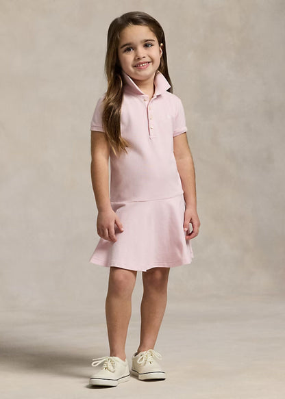 Vestido Tipo Polo Rosa Pálido