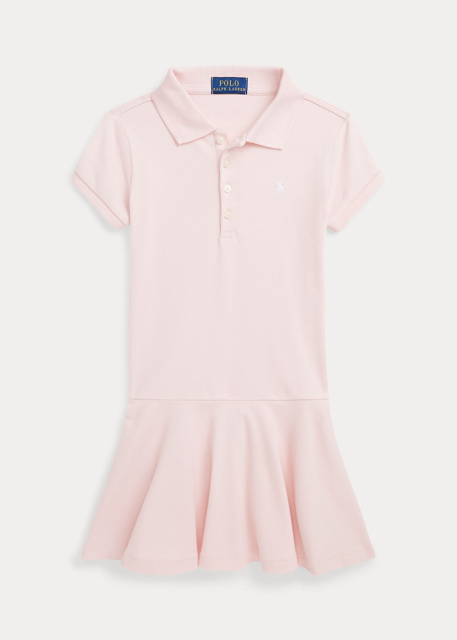 Vestido Tipo Polo Rosa Pálido