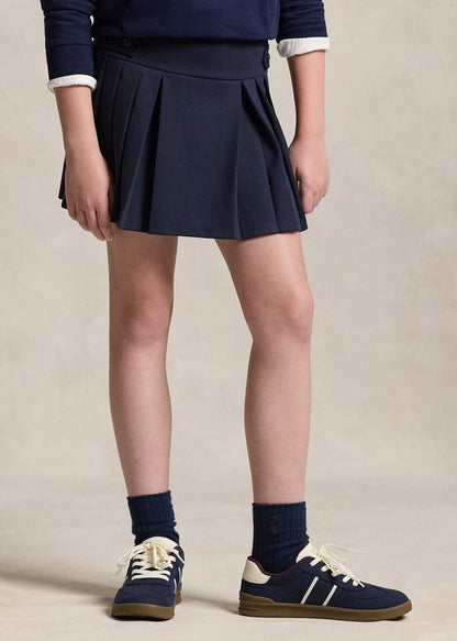 Flada Short Plisada Azul