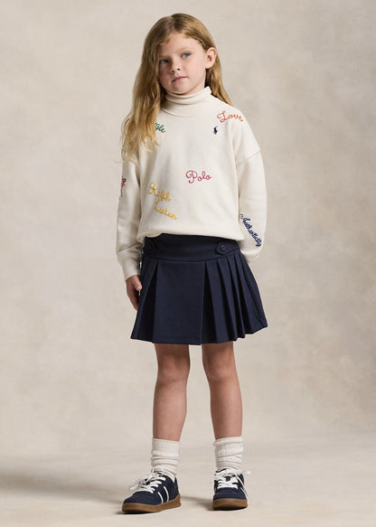 Flada Short Plisada Azul