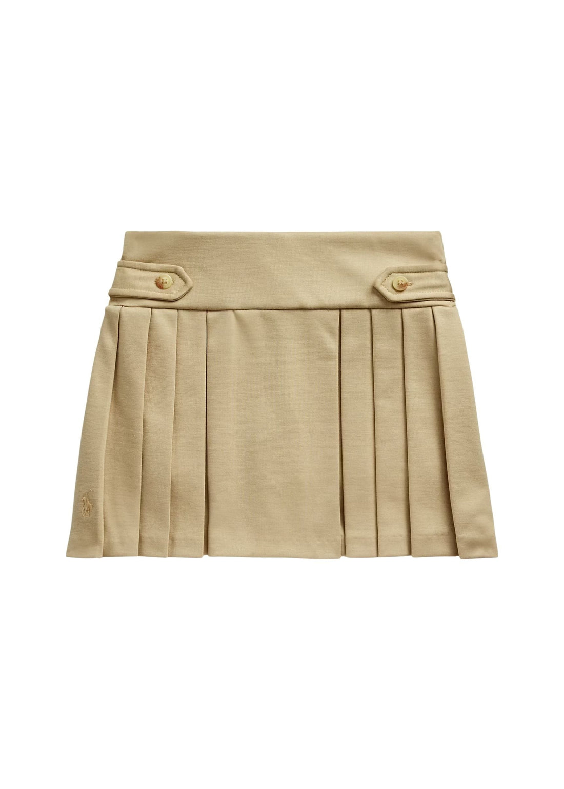 Falda Short Khaki Plisada