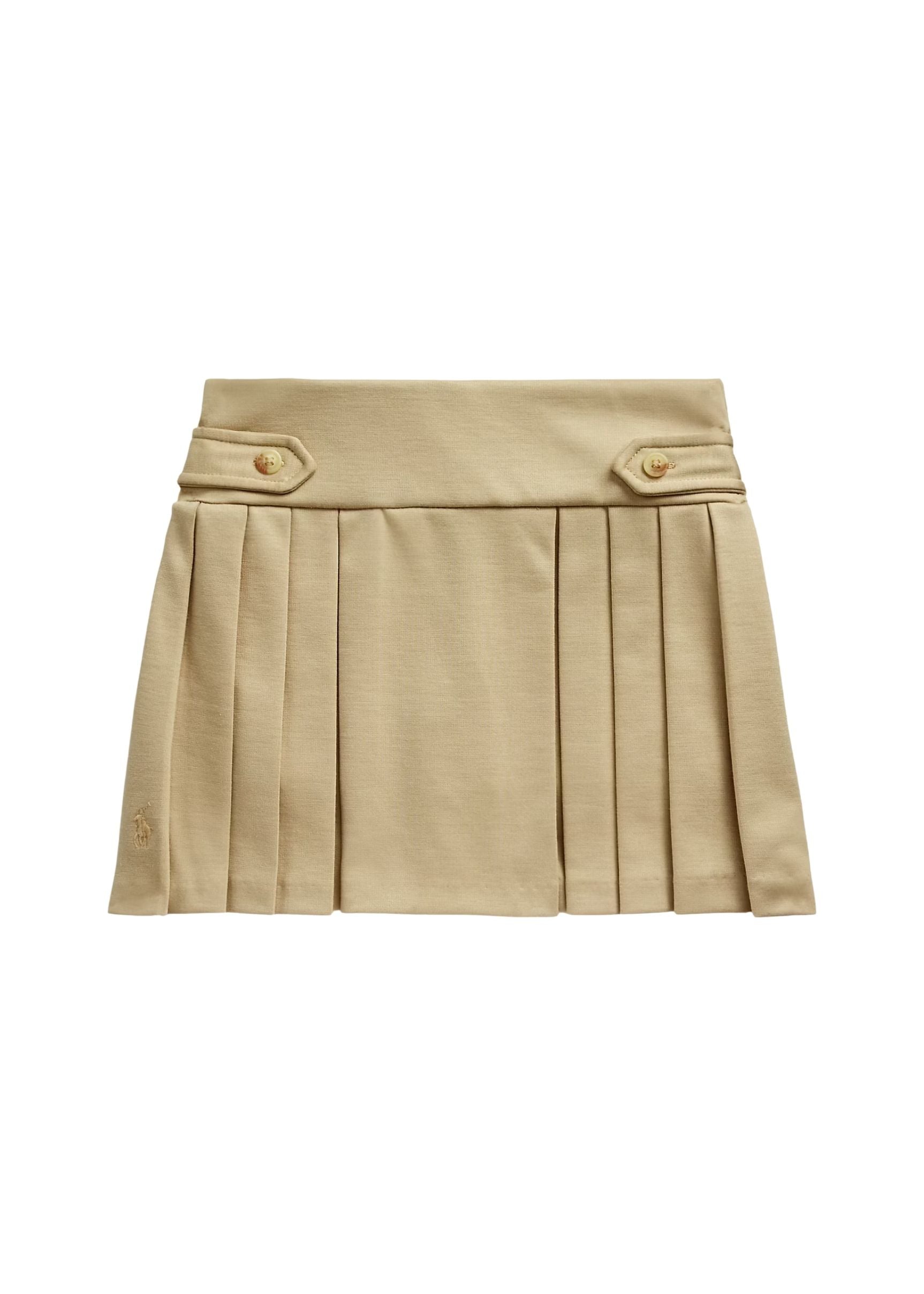 Falda Short Khaki Plisada