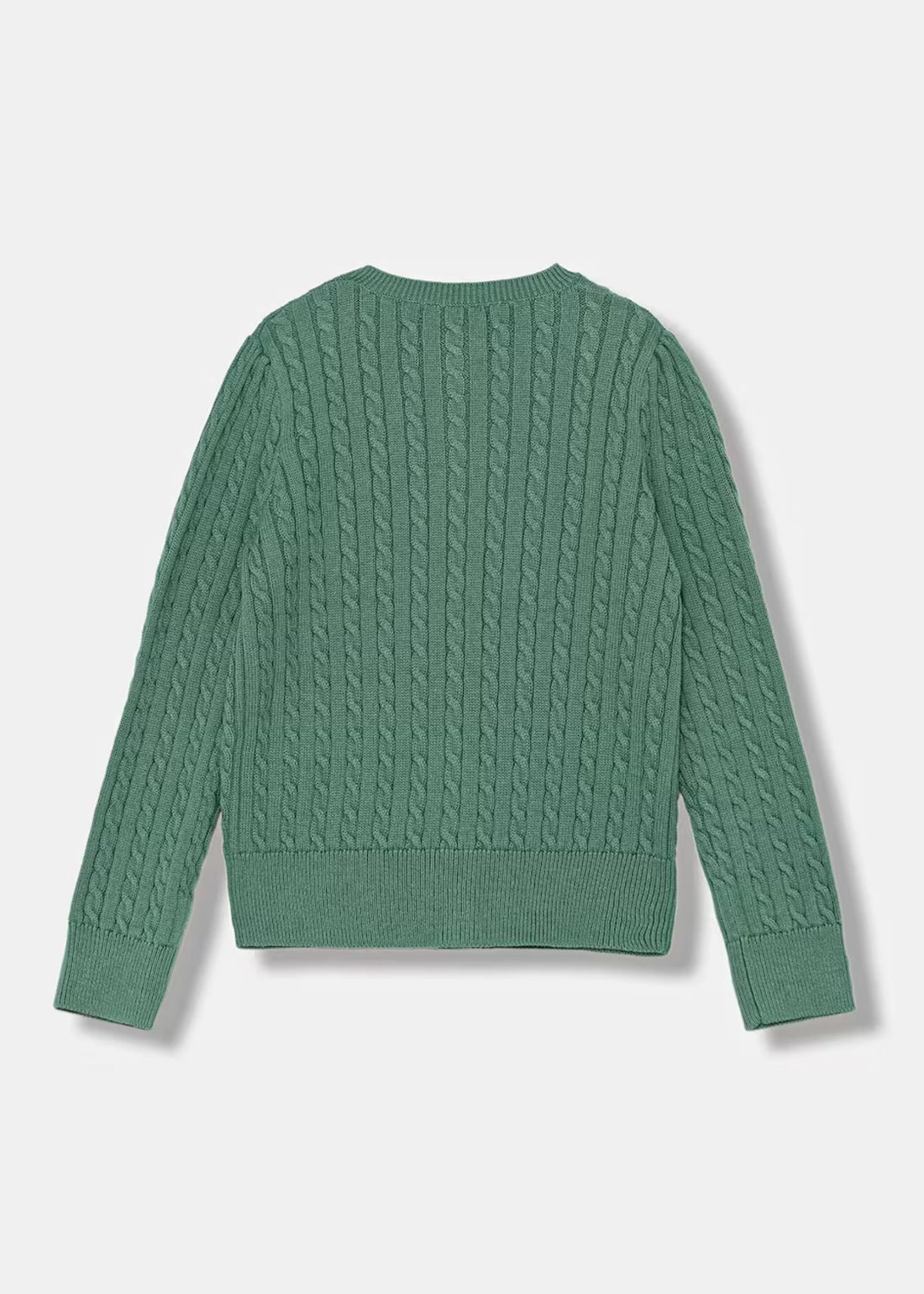 Cardigan Tejido Verde Algodón Niña