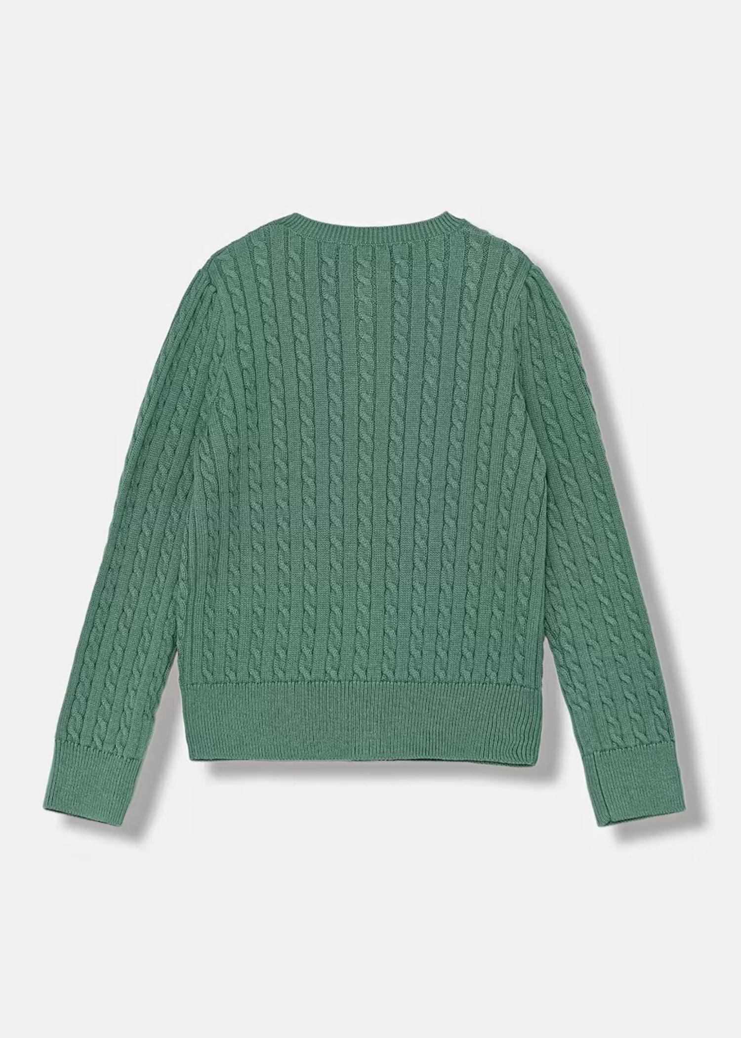 Cardigan Tejido Verde Algodón Niña