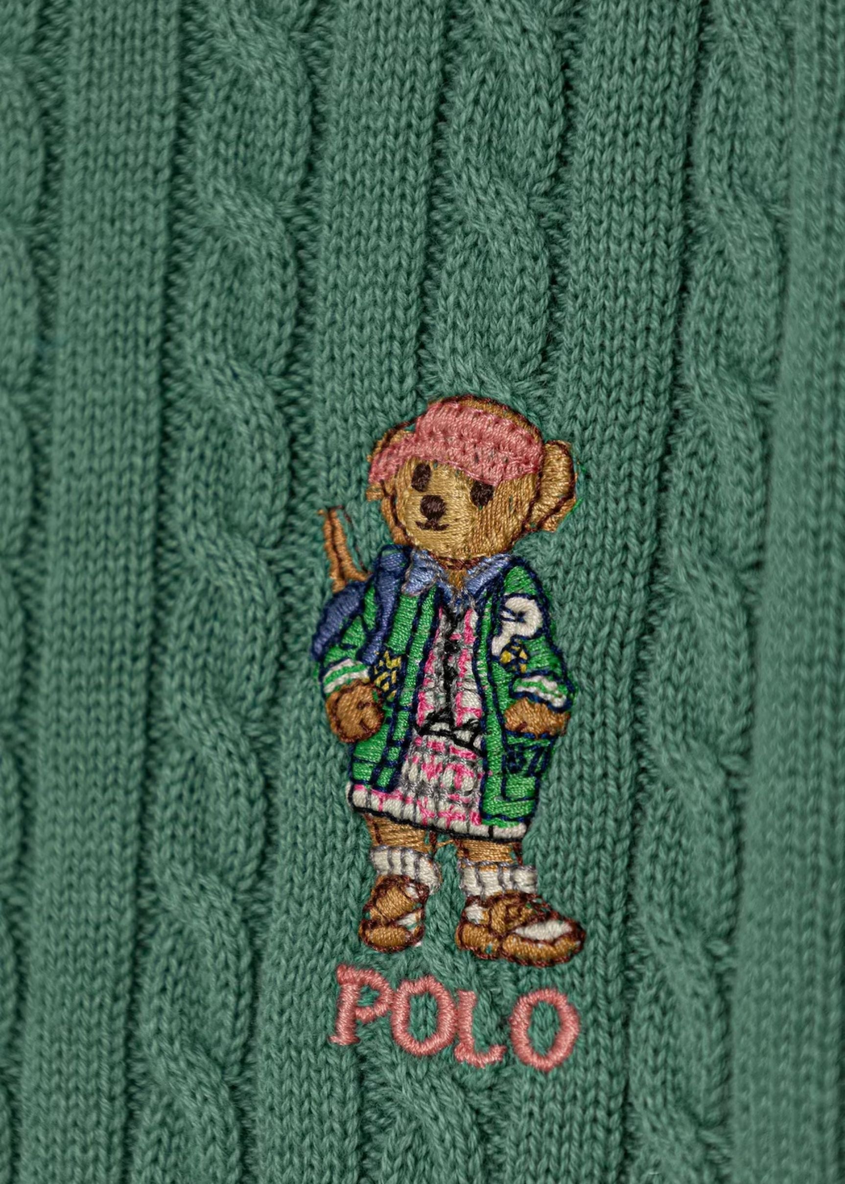 Cardigan Tejido Verde Algodón Niña