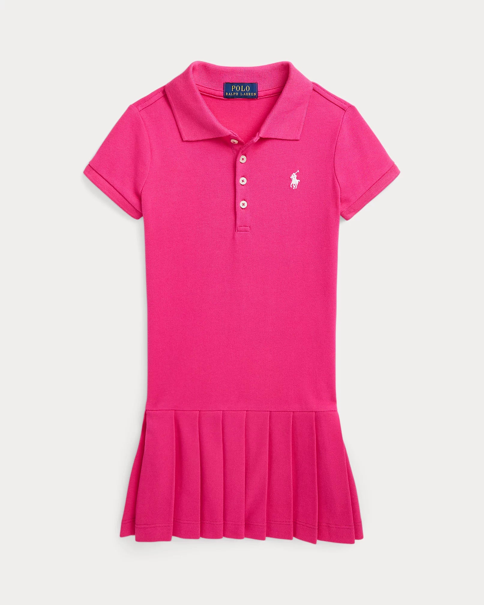 Vestido Polo Fucsia Piqué