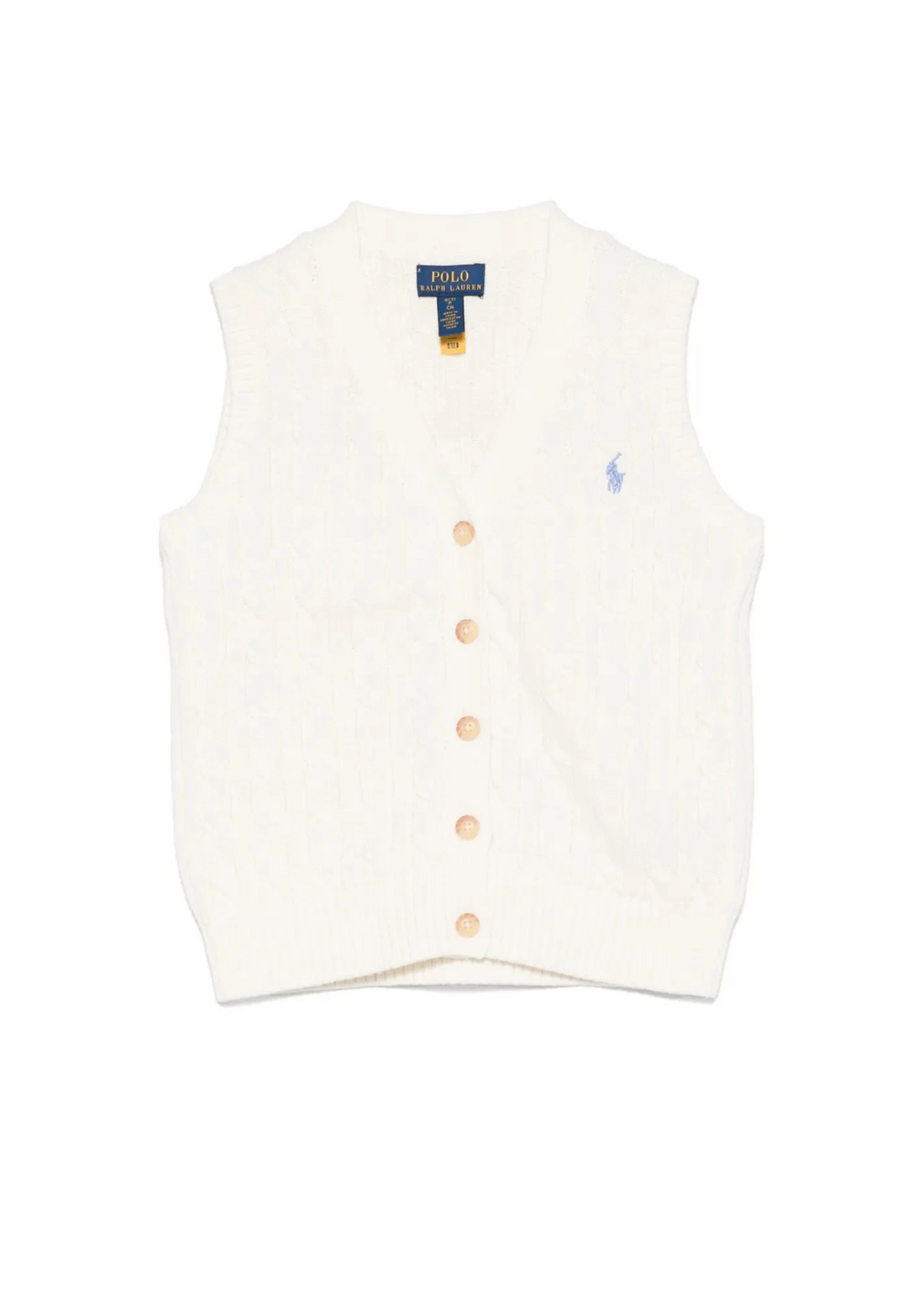 Chaleco Tejido Algodón Blanco