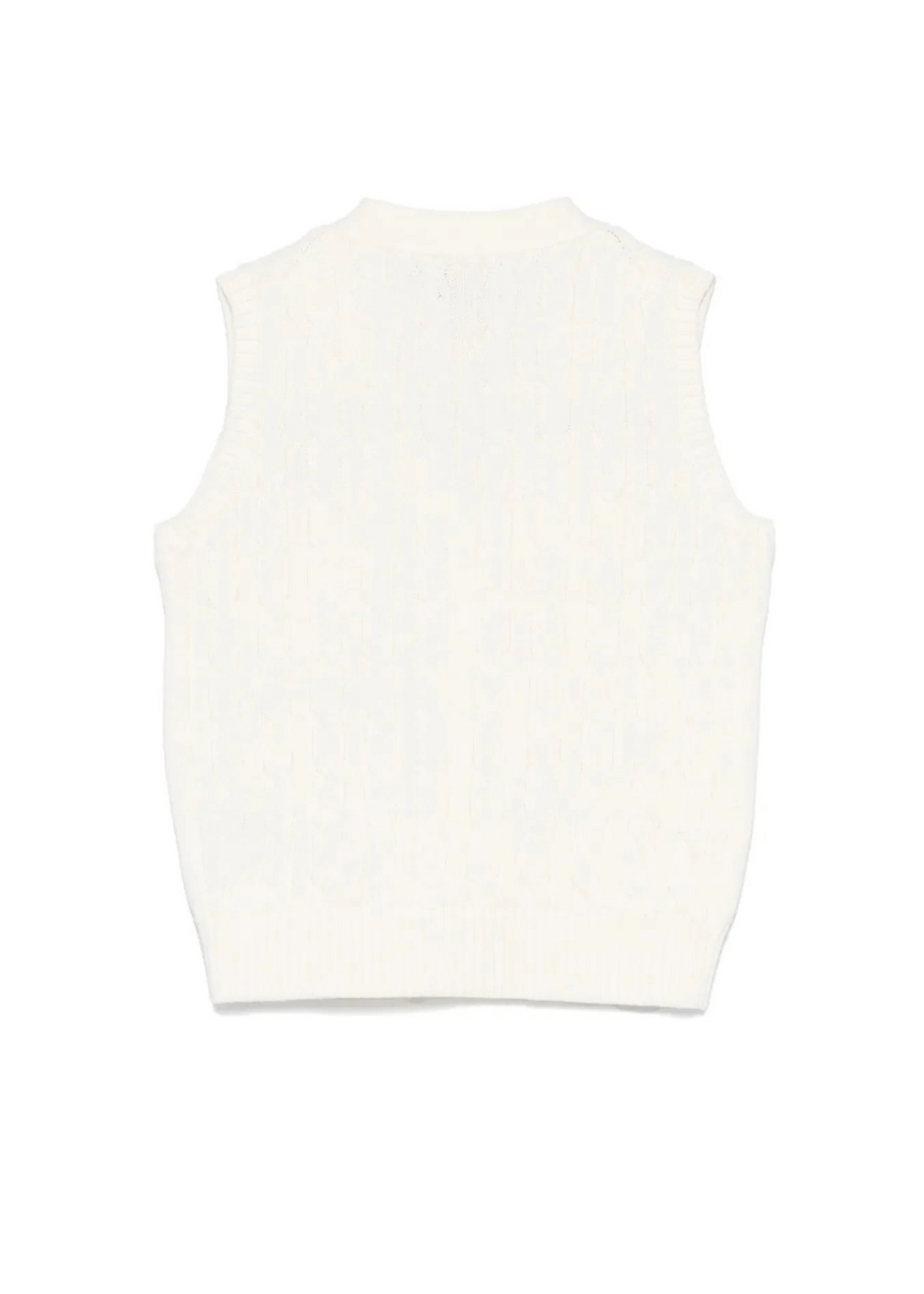 Chaleco Tejido Algodón Blanco