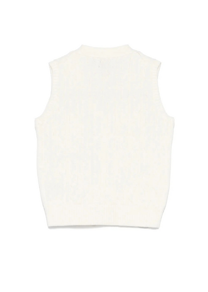 Chaleco Tejido Algodón Blanco