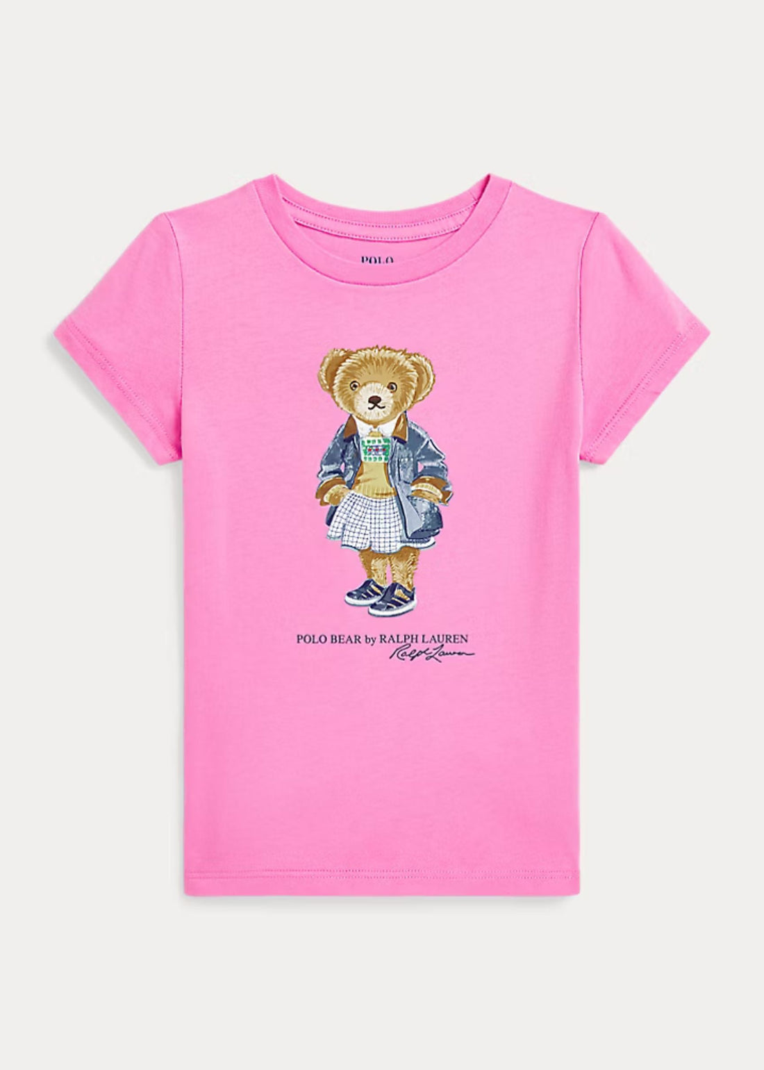 Camiseta Polo Bear Rosa Better Cotton Niña