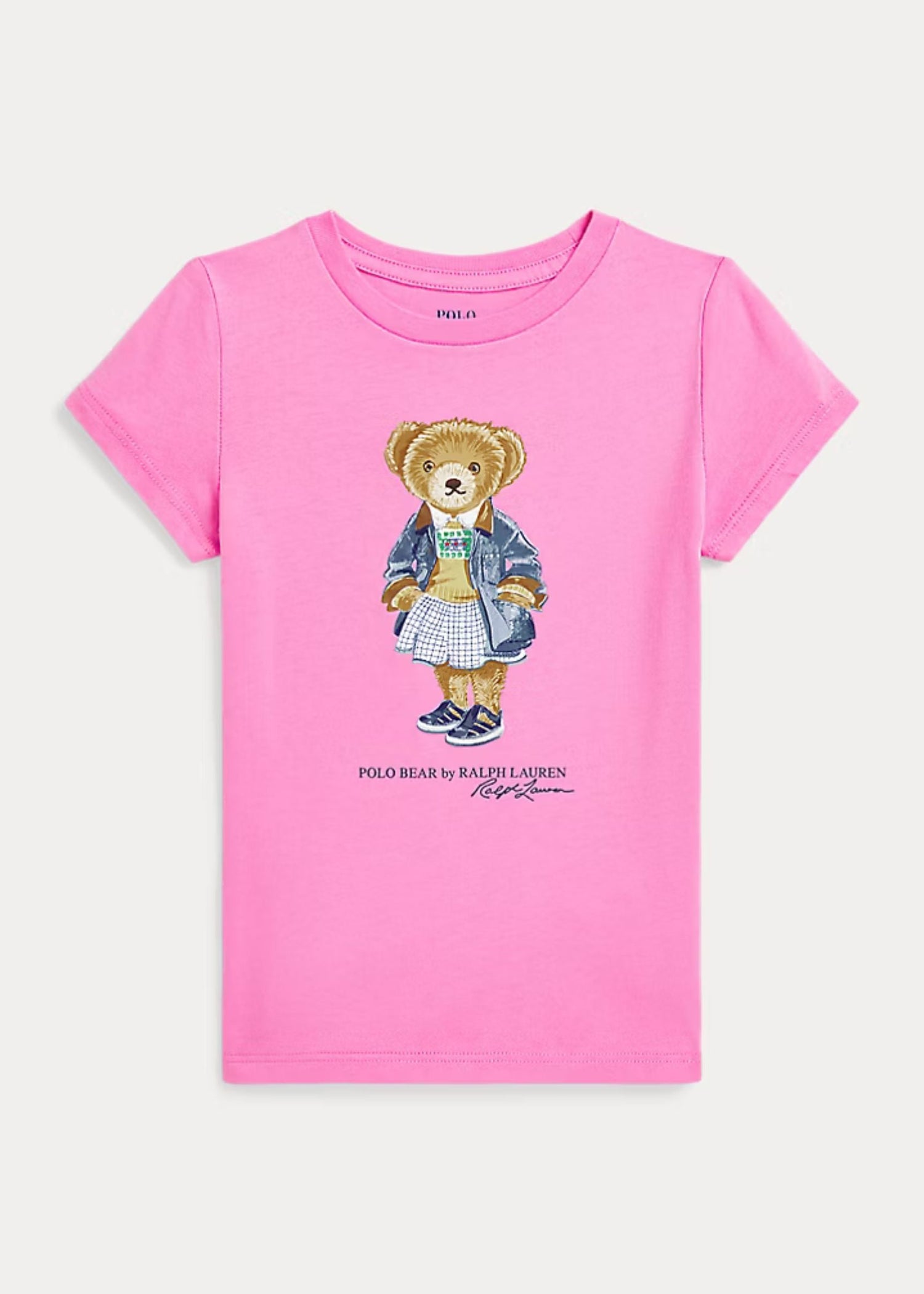 Camiseta Polo Bear Rosa Better Cotton Niña