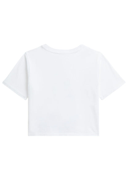 Camiseta Polo Bear Oversize Blanca Niña