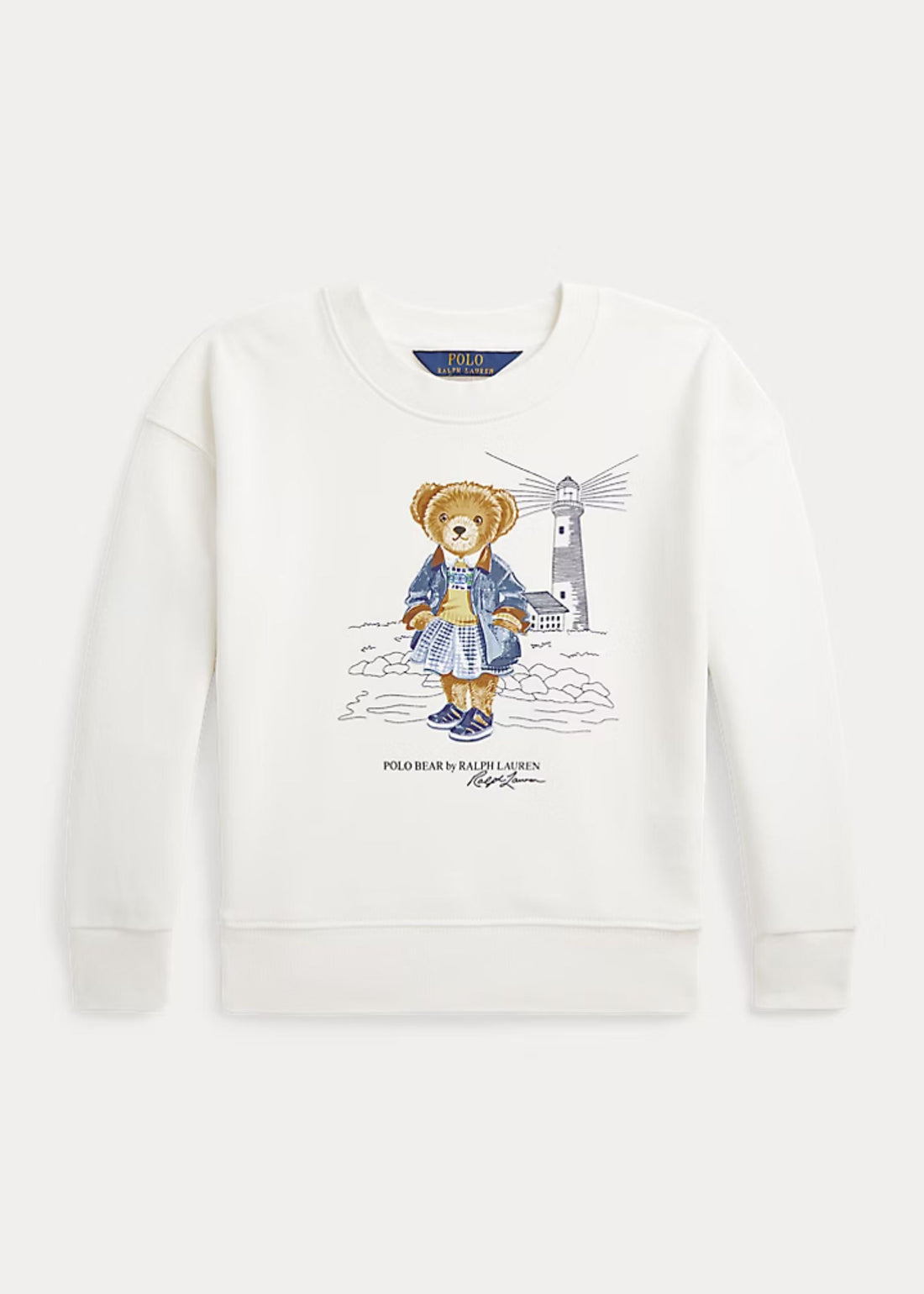 Buzo Blanco Polo Bear Terry Niña