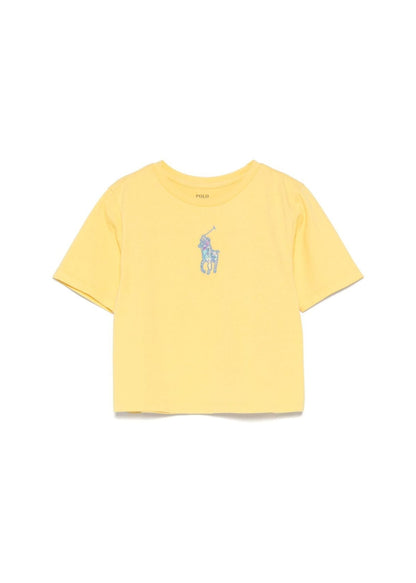 Camiseta Cropped Amarilla Niña