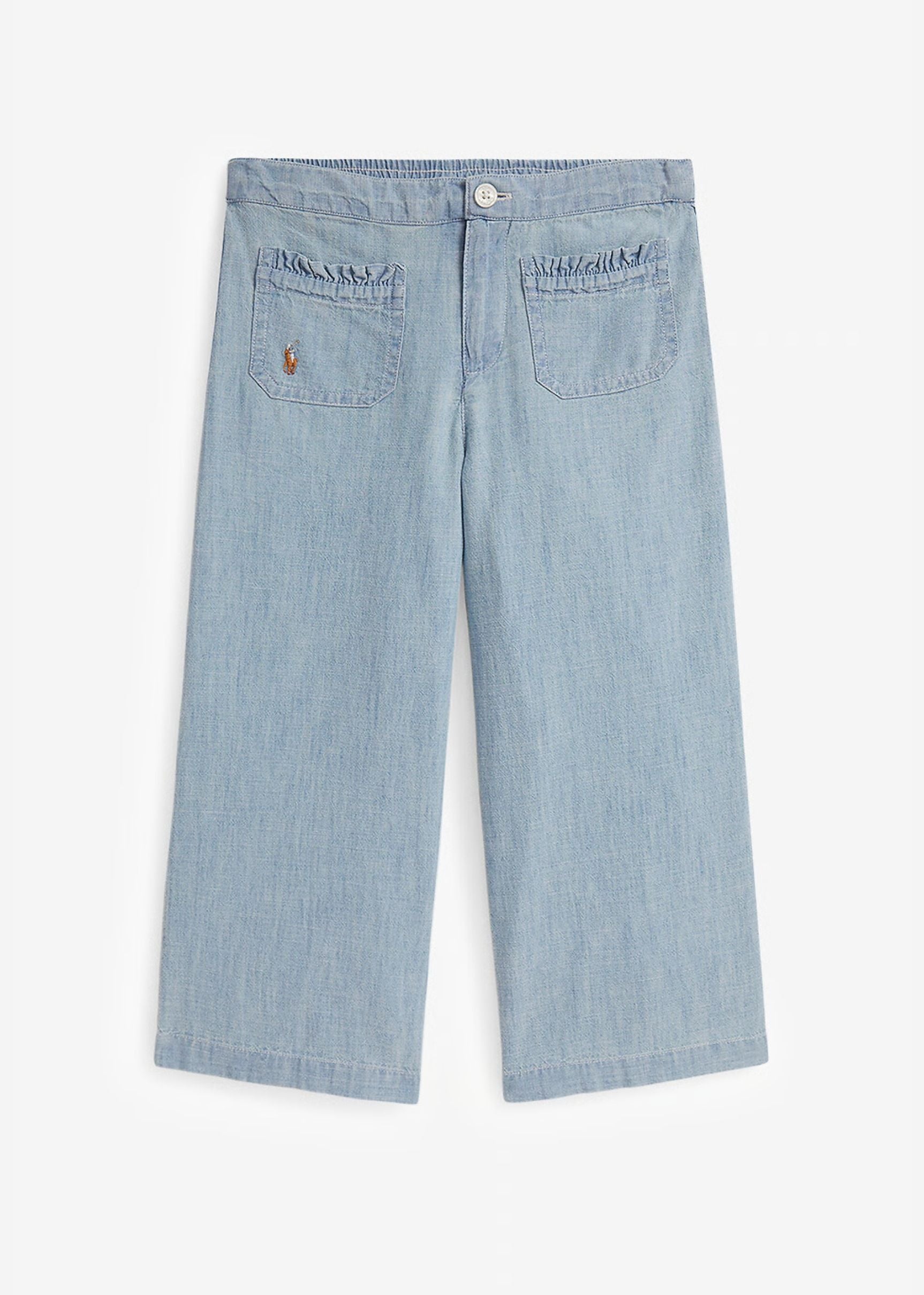 Pantalón Ancho Chambray Niña