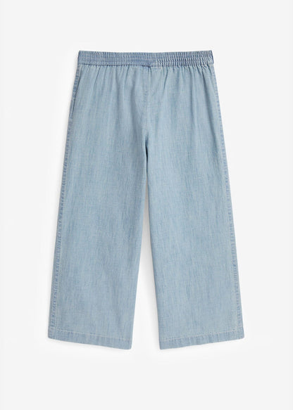 Pantalón Ancho Chambray Niña